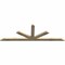 Ekena Millwork Saratoga Rough Sawn Timber Gable Bracket, Douglas Fir, 84"W x 28"H x 2"D x 4"F, 8/12 Pitch GBW084X28X0204SAR00RDF - alternate 3